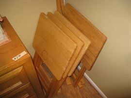 TV trays with stand