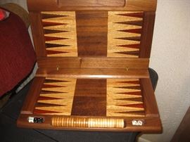 Backgammon game inside.  Beautiful!