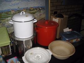 Various pots