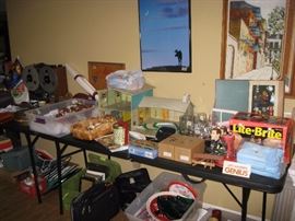 Metal doll house, Lite-brite 