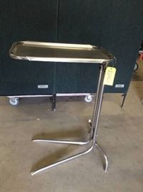 Medical Mayo Surgical Instrument Stand Tray Stainless Convenient Foot Lever To Raise & Lower Plus Tray Is Removable - Very Expensive Even When Purchased Used - Nice Condition!
