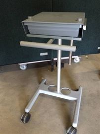Mobile Laptop Cart With Drawer
