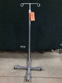 Lumex Telescoping Mobile Select Care 2-Hook I.V. Stand Pole - Many Uses - Industrial Coat Tree For One!
