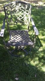 green patio chair