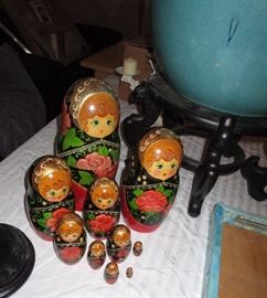 Matrushka Russian dolls nesting set