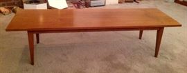 Mid-Century Modern Coffee Table 60"L x 19"W