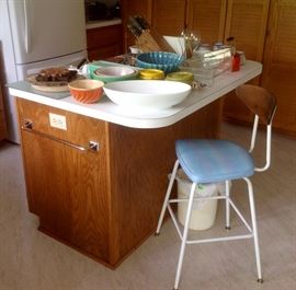 Vintage Daystrom Chair & Misc Kitchen Items