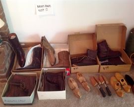 Luchesse & Justin Cowboy boots and hunting/work boots