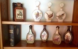 Collectible Bob White Field Birds Set of 3. James Lockhart Jim Beam Whiskey Cannisters