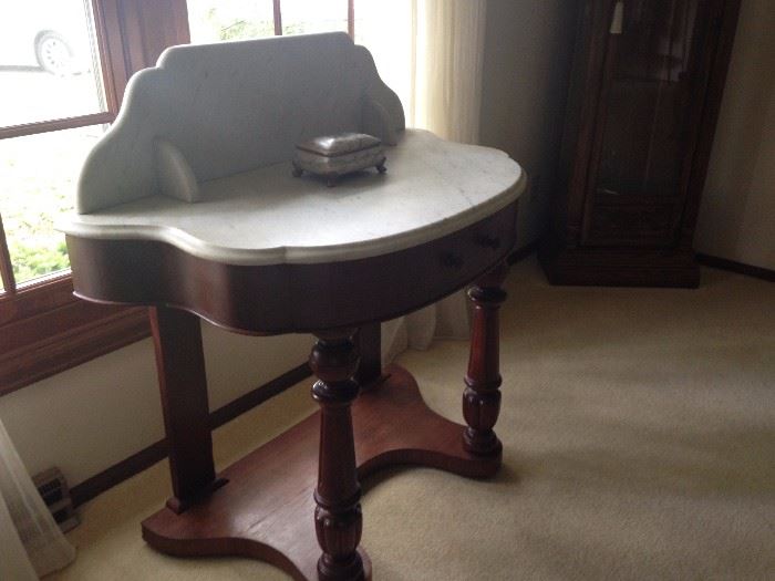 Really Nice Early Marble Top Stand
