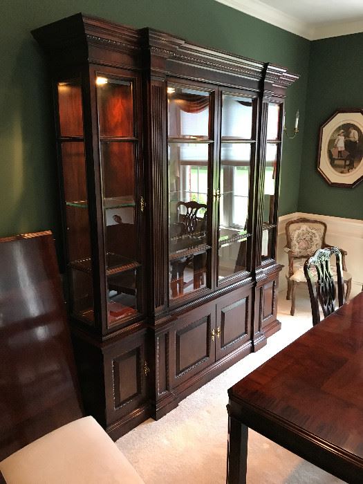 China cabinet/Hutch measures 78"W x 15"D, 85"H