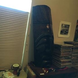 4 ft high TIKI mask