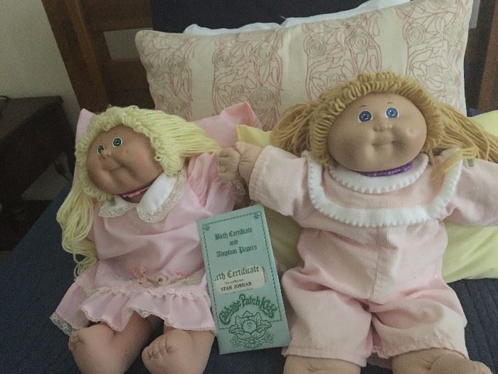 Cabbage Patch dolls with birth certificate!