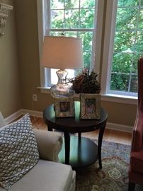 Bassett table, lamp and accessories