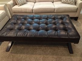 Leather table/ottoman