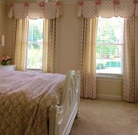 Custom panel curtains (cornice doesn't convey)