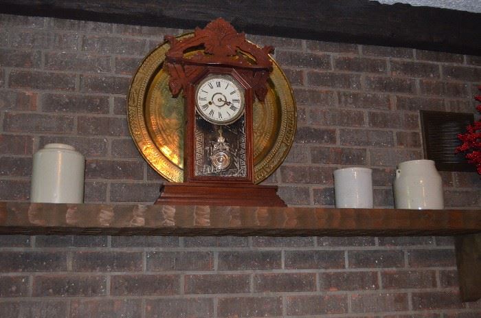 Beautiful Antique Gingerbread Kitchen Clock