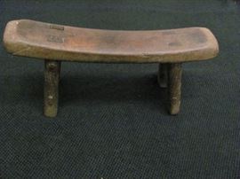 Antique wooden head rest, from Korea, 11 X 5.5 X 3.5