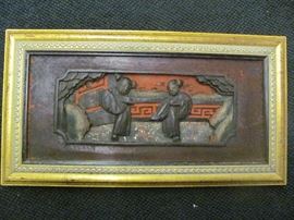 Chinese carved door panel