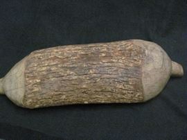 Antique wooden Native American bread bowl (Cherokee), 28 X 10.5 X 4