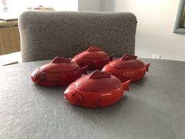 Art Deco trinket boxes by PV Czechoslovakia