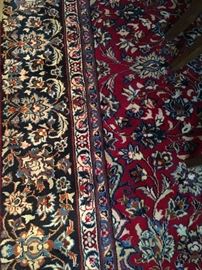 imported, hand knotted wool rug