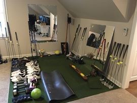 golf items (shoes, clubs, misc.)