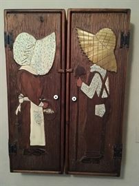 vintage hand carved cabinets