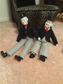 Laurel and Hardy dolls