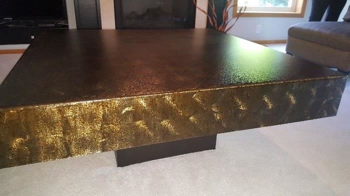Contemporary coffee table by Oios Metalworks 