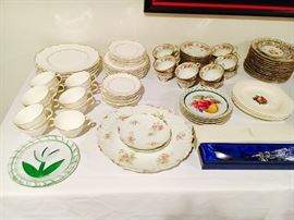 Limoges, Kosta Boda, and Spode china