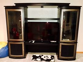 Samsung tv and entertainment center 