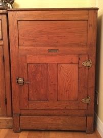 Rare Antique Pine Brantford Refrigerator (Ice Box)