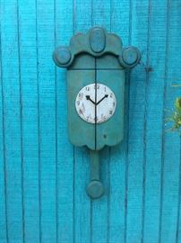 Hickery-dickory-dock, The mouse is inside the Painted wood faux-clock cabinet