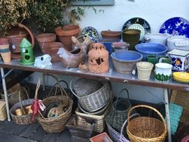 Baskets, Birdhouses, Planters and Pots