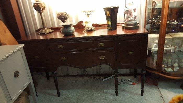 Antique mahogany colonial style Buffet