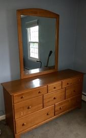 Simple bureau with mirror