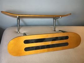 Skateboard shelving