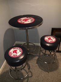Boston Red Sox Table with 2 chairs
