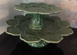 Two tiered serving platter