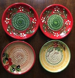 Colorful decorative dishes