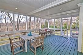 Teak and wicker furniture