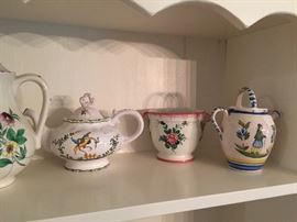 French, Italian, new and old earthenware