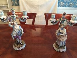 Dresden early 1900 baroque candlesticks
