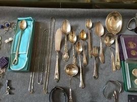 Sterling and gold pieces