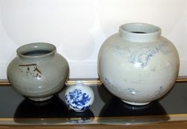 Vintage Korean art pottery