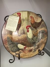 Archival Art Charger hand-made & created by An Englishman in LA 