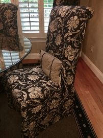 Classic Slip-covered Parson Chairs