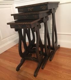 Painted nesting tables