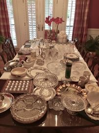 Fantastic crystal, deco, serving pieces